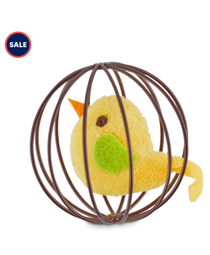 Pounce & Play Chirping Bird Ball Cat Toy